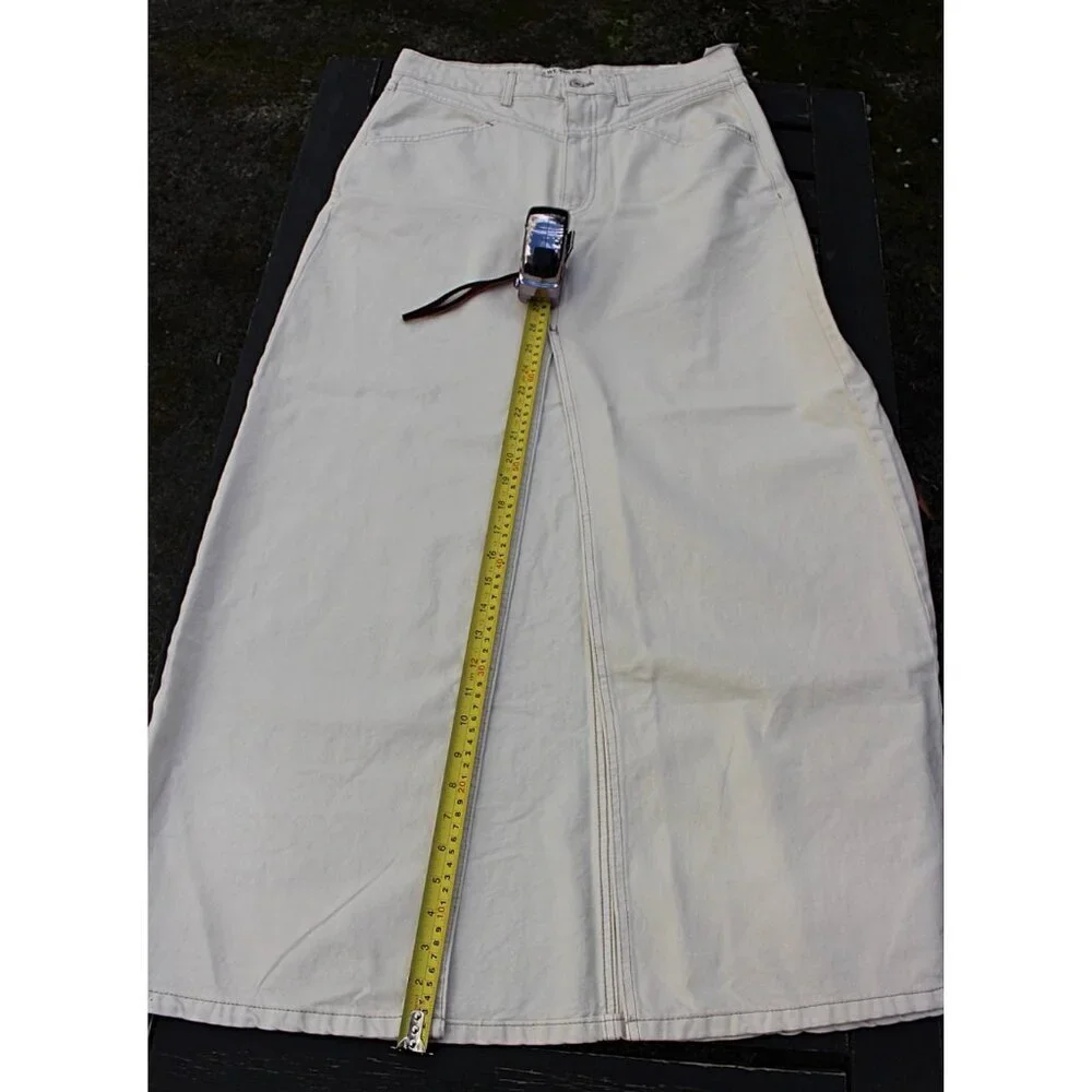 NEW Free People We the Free - Come As You Are Denim Maxi Skirt in WISP - sz 10 - Picture 8 of 11